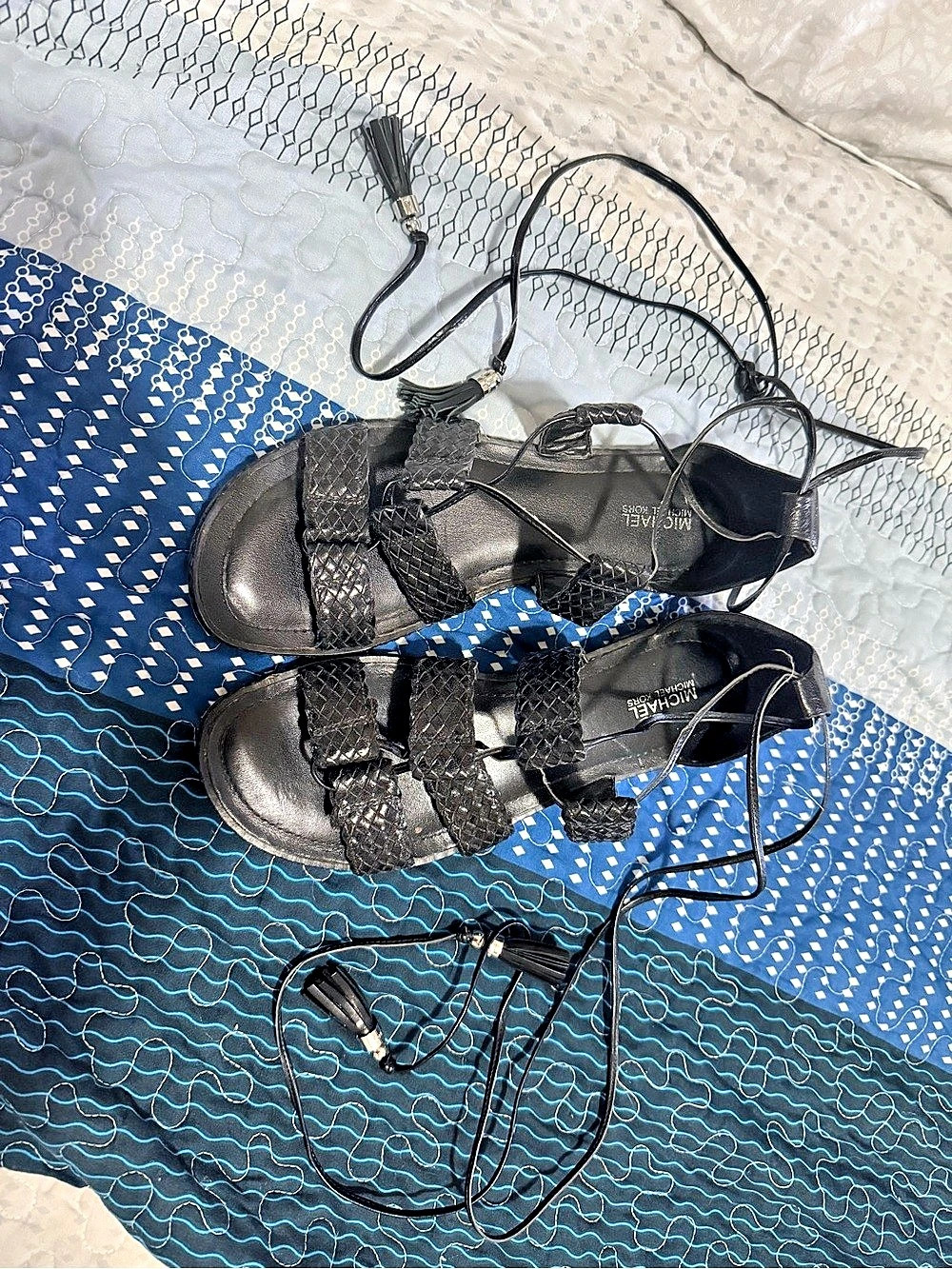 Michael Kors Winslow Flat Sandal Black Sandals